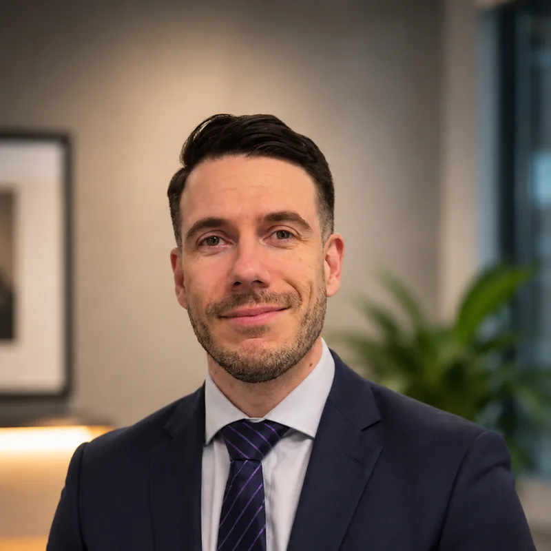 Joakim Jaksen på Synlighetsverkets kontor i Uppsala